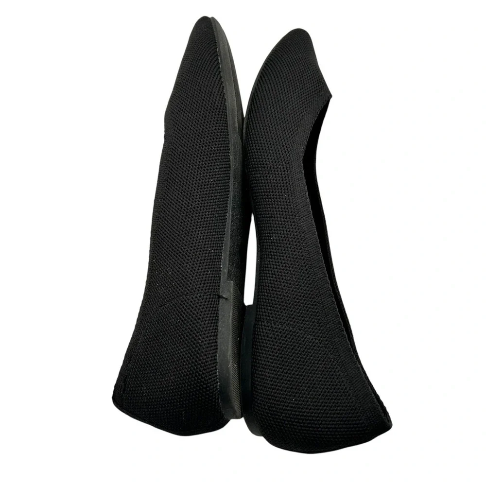 Old Navy Womens Pointy‎ Toe Knit Ballet Flats Blackjack Black Size 6